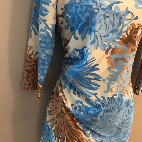 J. McLaughlin Tunic Top Catalina Cloth Size Small Side Cinch Flattering - Picture 3 of 9